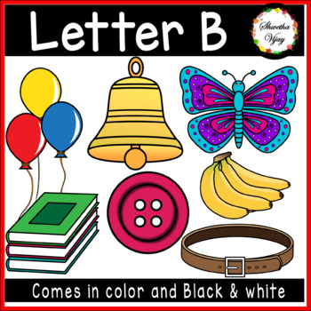 Alphabet clipart Letter B clipart by Shwetha Vijay | TPT