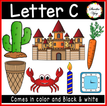 Alphabet clipart Letter C clipart by Shwetha Vijay | TPT