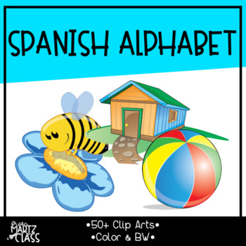 Preview of Spanish Alphabet Realistic Clip Arts