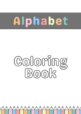Alphabet coloring book for kids 