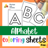 Alphabet coloring pages-Free