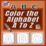 Alphabet coloring pages Uppercase Letters Worksheets