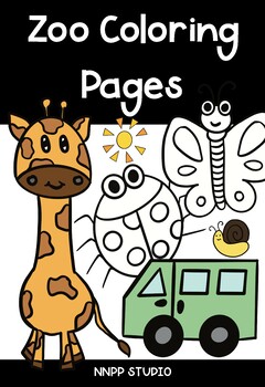 Preview of Alphabet coloring sheets a-z - Zoo Coloring pages FREE