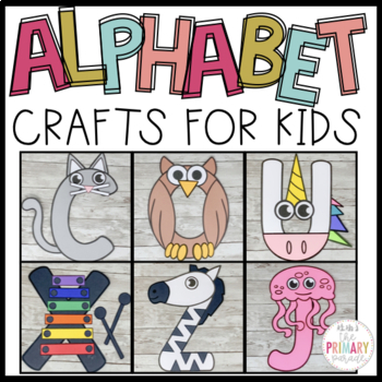 Preview of Alphabet crafts | Uppercase letter crafts for A to Z | Capital letter crafts