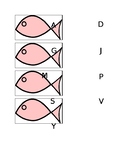 Alphabet fish match game