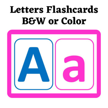 Preview of Alphabet flash cards uppercase and lowercase-Printable ABC cards
