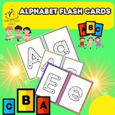 Alphabet flash cards uppercase and lowercase tracing, abc posters