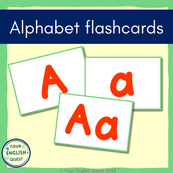 Preview of Alphabet flashcards LETTER FLASH CARDS phonics LETTER RECOGNITION