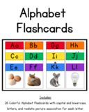 Alphabet flashcards: Rainbow & Photo-realistic