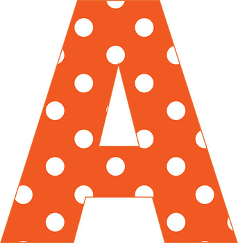 Alphabet in Polka Dots - Two Alphabets - Pastels and Brights - PDF - PNG