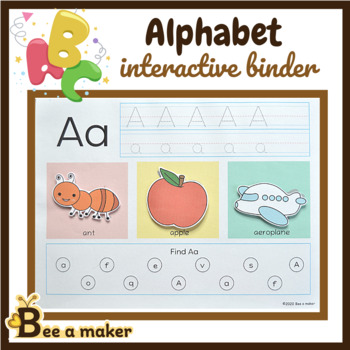 Preview of Alphabet interactive busy binder or busy book