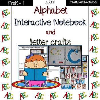 Preview of Alphabet interactive notebook and letter crafts