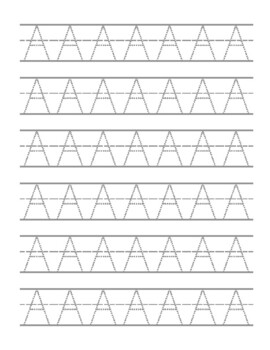 Alphabet letter Tracing With Arrows Worksheets by Agata Palach | TPT