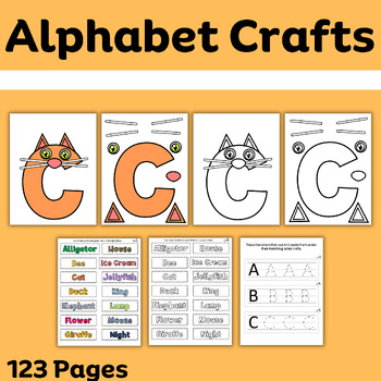 Alphabet letter crafts by Next Future Generations | TPT