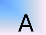 Alphabet letter recognition Powerpoint Practice Activity