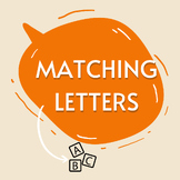 Alphabet letter to word matching- simply cut and glue abov