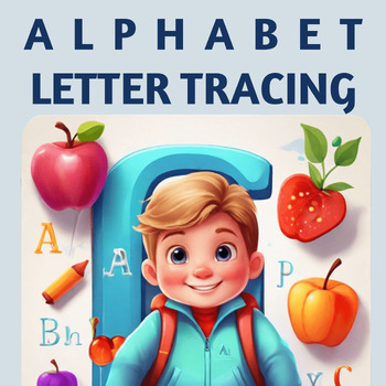 Preview of Alphabet letter tracing worksheets a-z printable, capital and lowercase