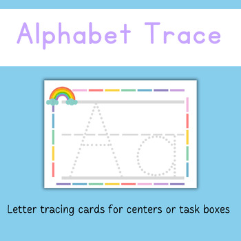 Alphabet letter writing trace/ practice. by missmurfincreates | TPT