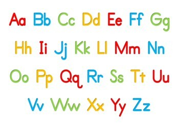 Alphabet mat with capital letters by Lilibettes Resources | TpT