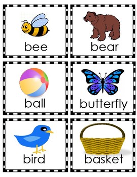 Alphabet object cards by Teach3sfun | TPT
