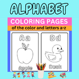 Alphabet  of the Color and Coloring Pages  | Letters A-Z