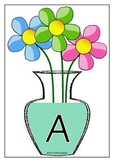 Alphabet on Vases - Separate Upper and Lower Cases Poster 