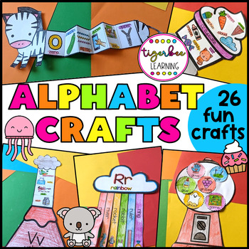 Preview of Alphabet phonics craft activities a-z