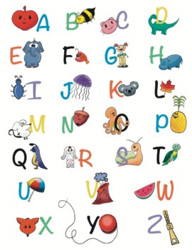 FREE Alphabet Posters - Watercolor – My Nerdy Teacher