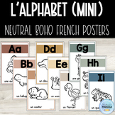 Mini Alphabet Posters: Neutral Boho (French)
