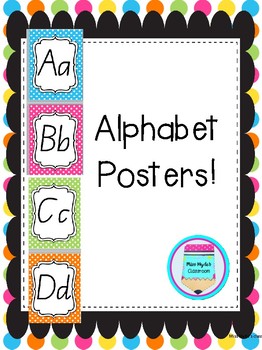 Alphabet posters- spots by Miss Hyde's Classroom | TpT