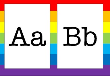 Preview of Alphabet rainbow A-Z