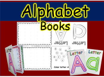 Preview of Tracing Alphabet's  Mini book "Letter A - Z"