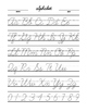 Alphabet trace - CURSIVE (large print dashed) English by Brennan Caverhill