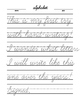 Alphabet trace - CURSIVE (large print dashed) English by Brennan Caverhill