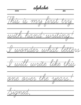 alphabet trace cursive large print dashed english by