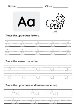 Alphabet tracing Worksheets | A - Z Letter Writing & Tracing by Marisa ...