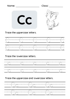 Alphabet tracing Worksheets | A - Z Letter Writing & Tracing by Marisa ...