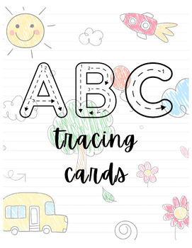 Preview of Alphabet tracing cards