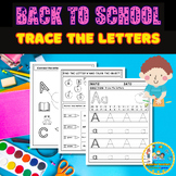 Alphabet tracing sheets back to school activities