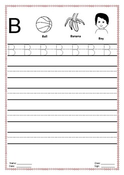 Alphabet tracing worksheets, Uppercase Capital letters A to Z, Alphabet ...