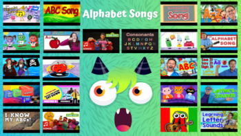Preview of Alphabet videos - Editable Bundle