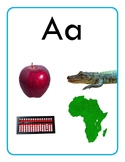 Alphabet wall chart 1 - real pictures - A-Z