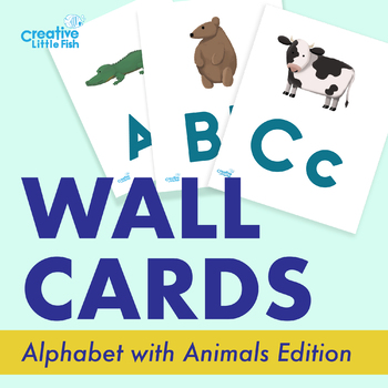 Alphabet Cards with Animals by Creative Little Fish | TPT