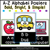 SCHOOL Alphabet Words with Smiley Faces Posters