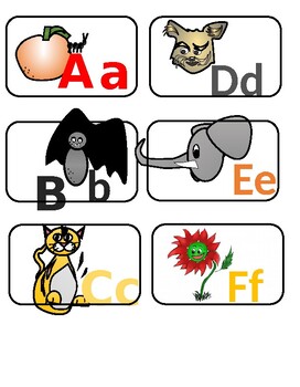 Preview of Alphabet word wall/classroom graphics. Hand writing practice