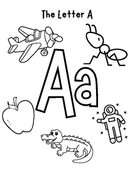 Alphabet worksheet sample by Kathryn d'Aquin | TPT