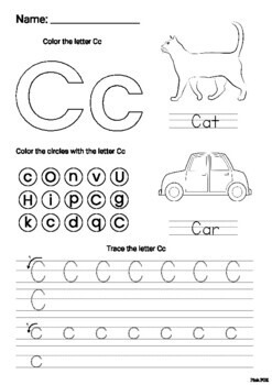Alphabet tracing worksheets by Pink fox | TPT