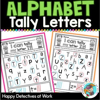 Preview of Alphabet Worksheets - Letter Recognition, Tally Skills