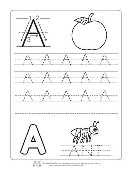 Alphabet worksheets and printables bundle by Itsy Bitsy Fun | TPT