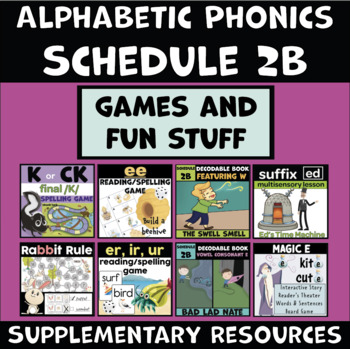 Preview of Alphabetic Phonics Schedule 2b: Supplementary Games and Fun Stuff!